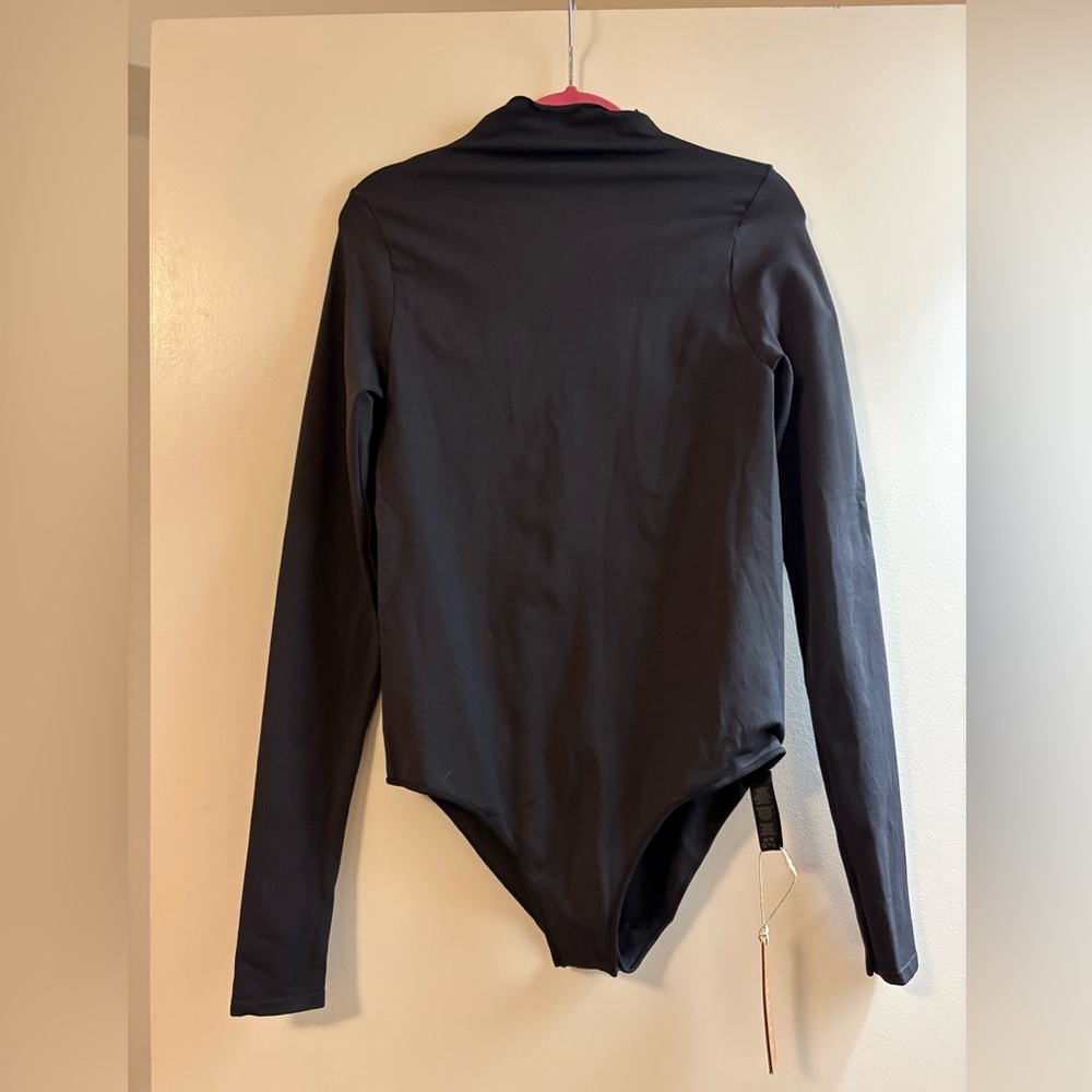 SKIMS Black Long Sleeve Bodysuit